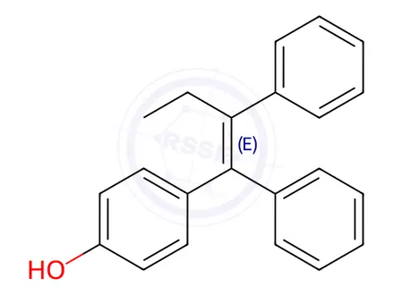 Chemical structure of (E)-4-(1,2-Diphenyl-1-butenyl)phenol