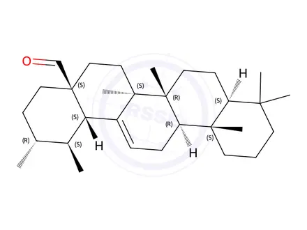 Chemical structure of Urs-12-en-28-al