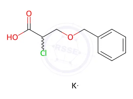 Chemical structure of Potassium 3-(benzyloxy)-2-chloropropanoate