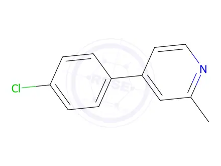 Chemical structure of 4-(4-Chlorophenyl)-2-methylpyridine