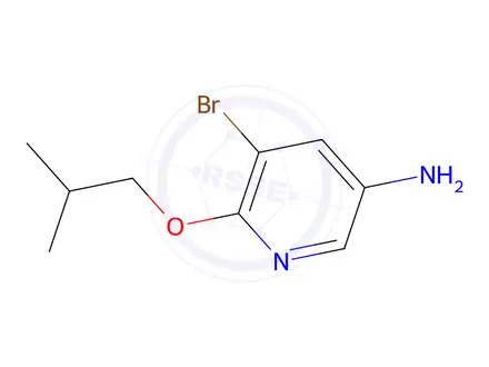 Chemical structure of 5-Bromo-6-isobutoxypyridin-3-amine
