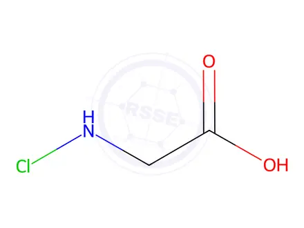 Chemical structure of glycine chloramine