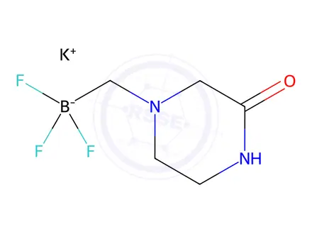 Chemical structure of Potassium trifluoro((3-oxopiperazin-1-yl)methyl)borate
