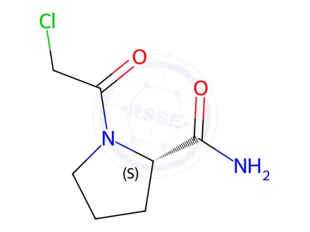 Chemical structure of Vildagliptin Impurity 214