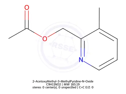 Chemical structure of 2-AcetoxyMethyl-3-MethylPyridine-N-Oxide