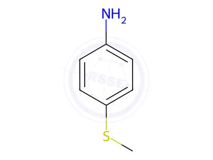 Chemical structure of 4-(Methylthio)aniline