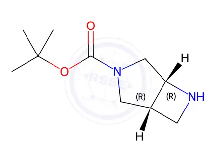 Chemical structure of tert-Butyl (1R,5R)-3,6-diazabicyclo[3.2.0]heptane-3-carboxylate