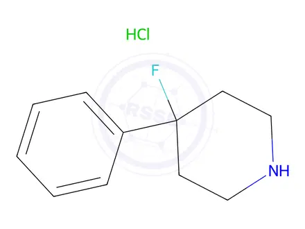 Chemical structure of 4-Fluoro-4-phenylpiperidine hydrochloride
