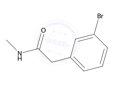 Chemical structure of 2-(3-Bromophenyl)-N-methylacetamide