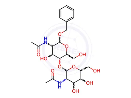 Chemical structure of Benzyl N,N’-Diacetyl-β-chitobioside