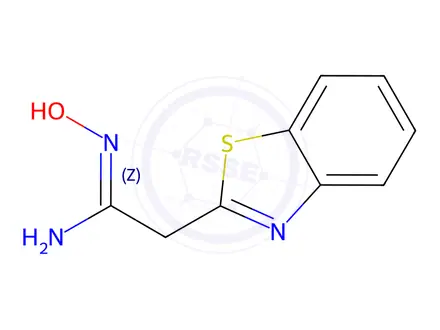 Chemical structure of (Z)-2-(1,3-benzothiazol-2-yl)-N'-hydroxyethanimidamide