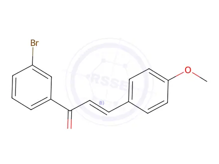 Chemical structure of (2E)-1-(3-Bromophenyl)-3-(4-methoxyphenyl)prop-2-en-1-one