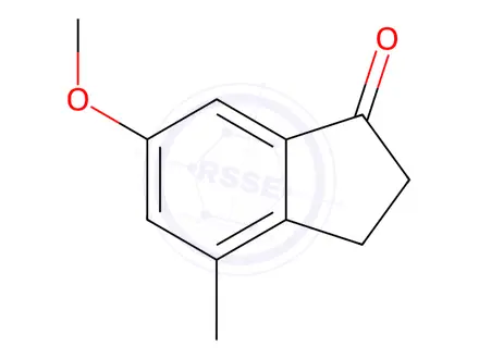 Chemical structure of 6-Methoxy-4-methyl-indan-1-one