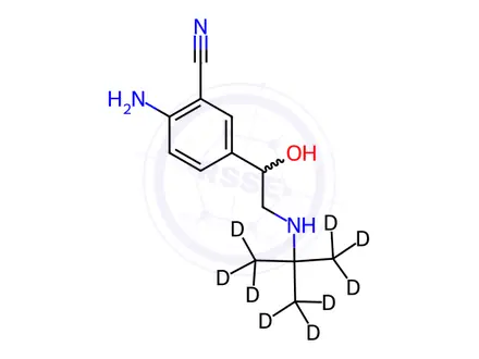 Chemical structure of Cimbuterol-[D9]
