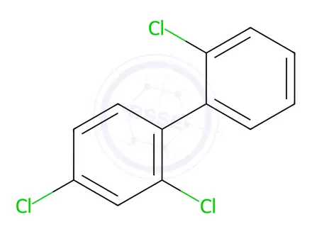 Chemical structure of 2,2',4-Trichlorobiphenyl