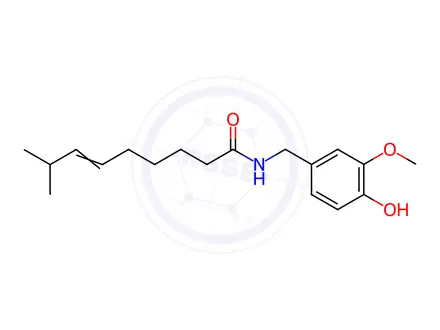 Chemical structure of Capsaicin (E/Z)