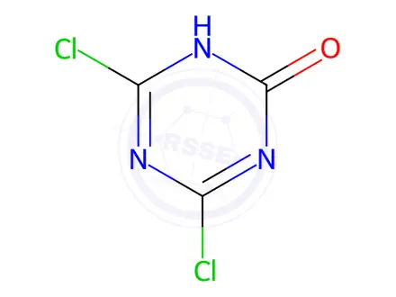 Chemical structure of Dichlorcyanursaeure