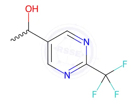 Chemical structure of 1-(2-(Trifluoromethyl)pyrimidin-5-yl)ethan-1-ol