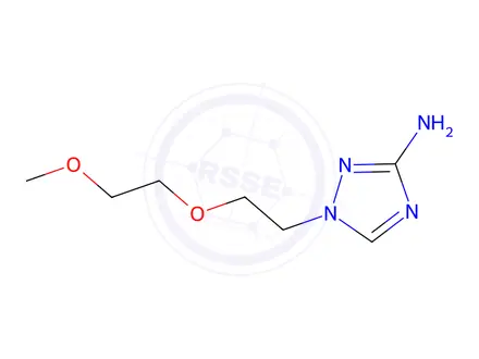 Chemical structure of 1-(2-(2-Methoxyethoxy)ethyl)-1h-1,2,4-triazol-3-amine