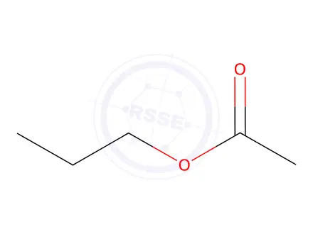 Chemical structure of n-propyl acetate in methanol
