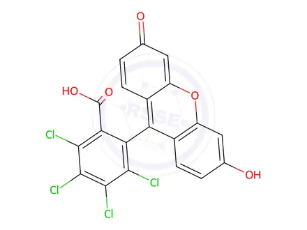 Chemical structure of Tetrachlorofluorescein