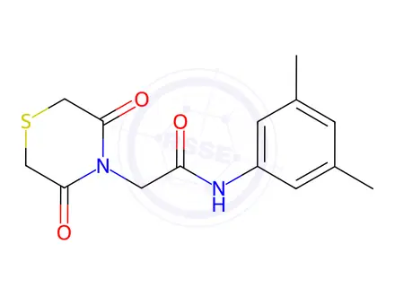 Chemical structure of N-(3,5-Dimethylphenyl)-2-(3,5-dioxothiomorpholino)acetamide