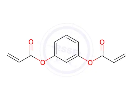 Chemical structure of 1,3-PHENYLENE DIACRYLATE