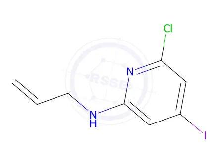 Chemical structure of Allyl-(6-chloro-4-iodopyridin-2-yl)-amine