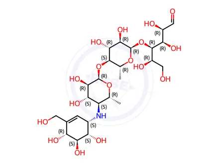 Chemical structure of Acarbose Impurity H