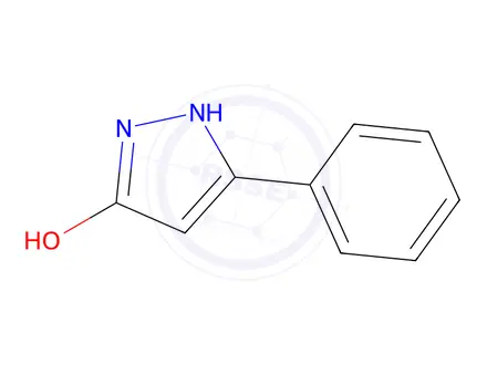 Chemical structure of 1,2-Dihydro-5-phenylpyrazol-3-one, 97%