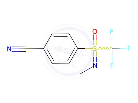 Chemical structure of 4-(N-Methyl-S-(trifluoromethyl)sulfonimidoyl)benzonitrile