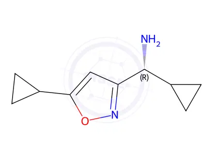 Chemical structure of (R)-Cyclopropyl(5-cyclopropylisoxazol-3-yl)methanamine