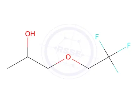 Chemical structure of 1-(2,2,2-trifluoroethoxy)propan-2-ol