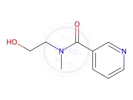 Chemical structure of N-(2-hydroxyethyl)-N-methylnicotinamide