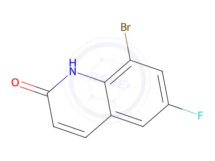 Chemical structure of 8-bromo-6-fluoro-1,2-dihydroquinolin-2-one