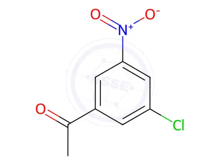 Chemical structure of 1-(3-Chloro-5-nitrophenyl)ethan-1-one
