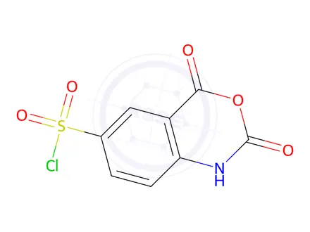 Chemical structure of 2,4-Dioxo-2,4-dihydro-1H-3,1-benzoxazine-6-sulfonyl chloride