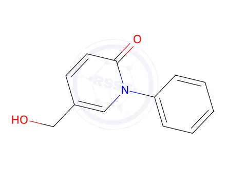 Chemical structure of 5-Hydroxymethyl-N-Phenyl-2-1H-Pyridone