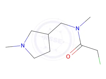 Chemical structure of 2-Chloro-N-methyl-N-(1-methyl-pyrrolidin-3-ylmethyl)-acetamide