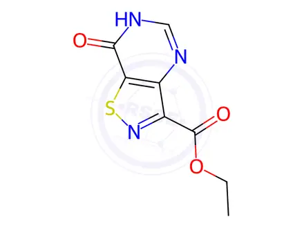 Chemical structure of Ethyl 7-oxo-6,7-dihydroisothiazolo[4,5-d]pyrimidine-3-carboxylate