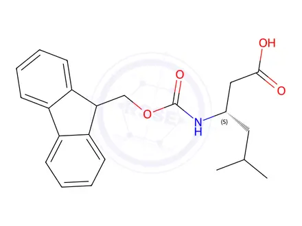 Chemical structure of Fmoc-β-homoLeu-OH