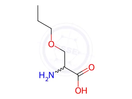 Chemical structure of o-Propylserine