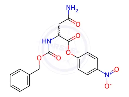 Chemical structure of Z-Asn-ONp
