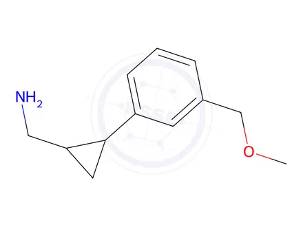 Chemical structure of (2-(3-(Methoxymethyl)phenyl)cyclopropyl)methanamine