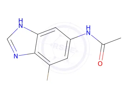 Chemical structure of N-(7-Bromo-1H-benzo[d]imidazol-5-yl)acetamide