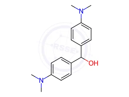 Chemical structure of 4,4'-Bis (dimethyl amino) benzhydrol