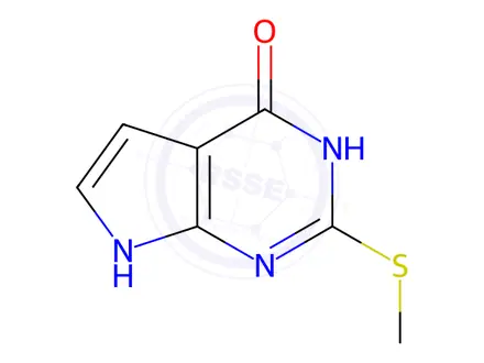 Chemical structure of Mercaptopurine Impurity 12