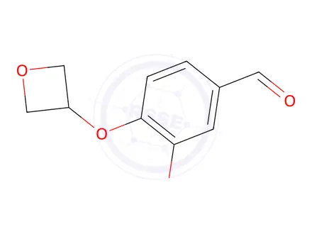 Chemical structure of 3-Methoxy-4-(oxetan-3-yloxy)benzaldehyde