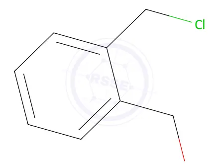Chemical structure of Benzenemethanol, 2-(chloromethyl)-(9CI)