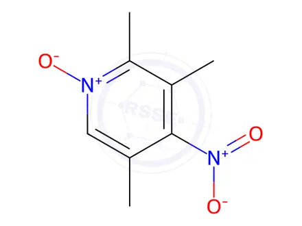 Chemical structure of 2,3,5-Trimethyl-4-nitropyridine 1-oxide